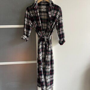 Woolrich Plaid Sweater Dress with Belt